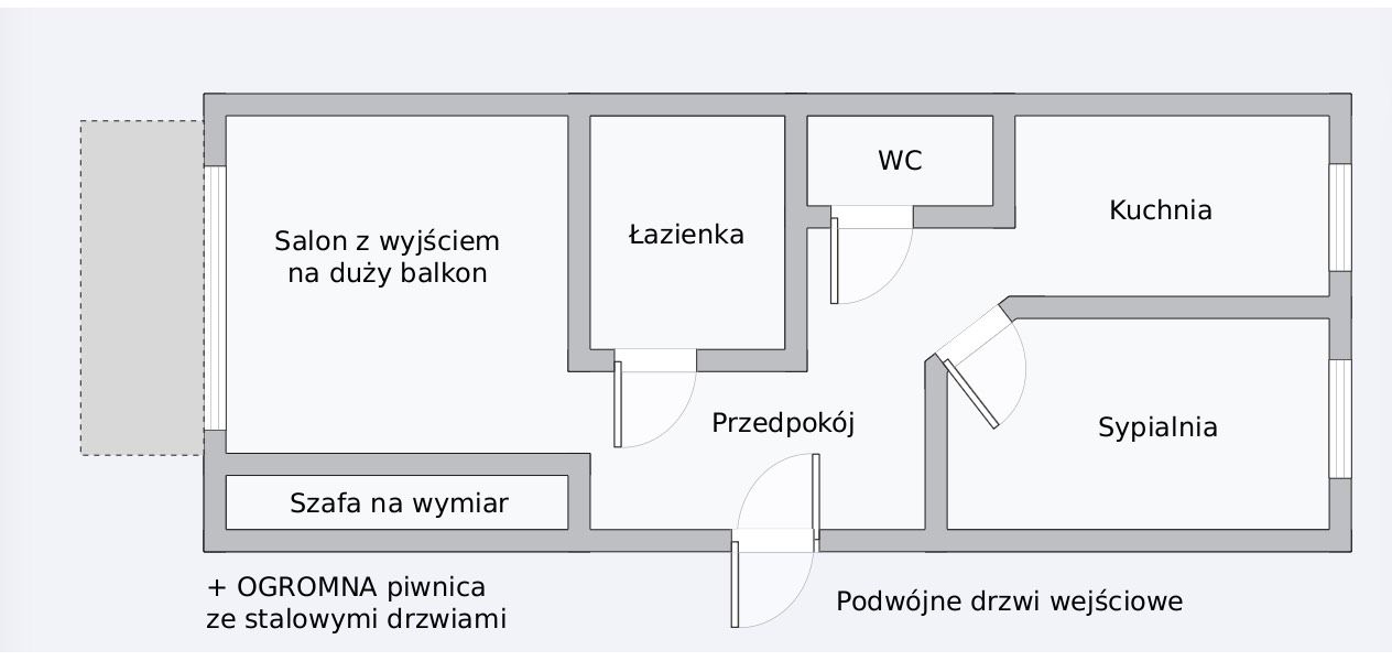 Mieszkanie 2-pokojowe Tczew Suchostrzygi, ul. Topolowa. Zdjęcie 2