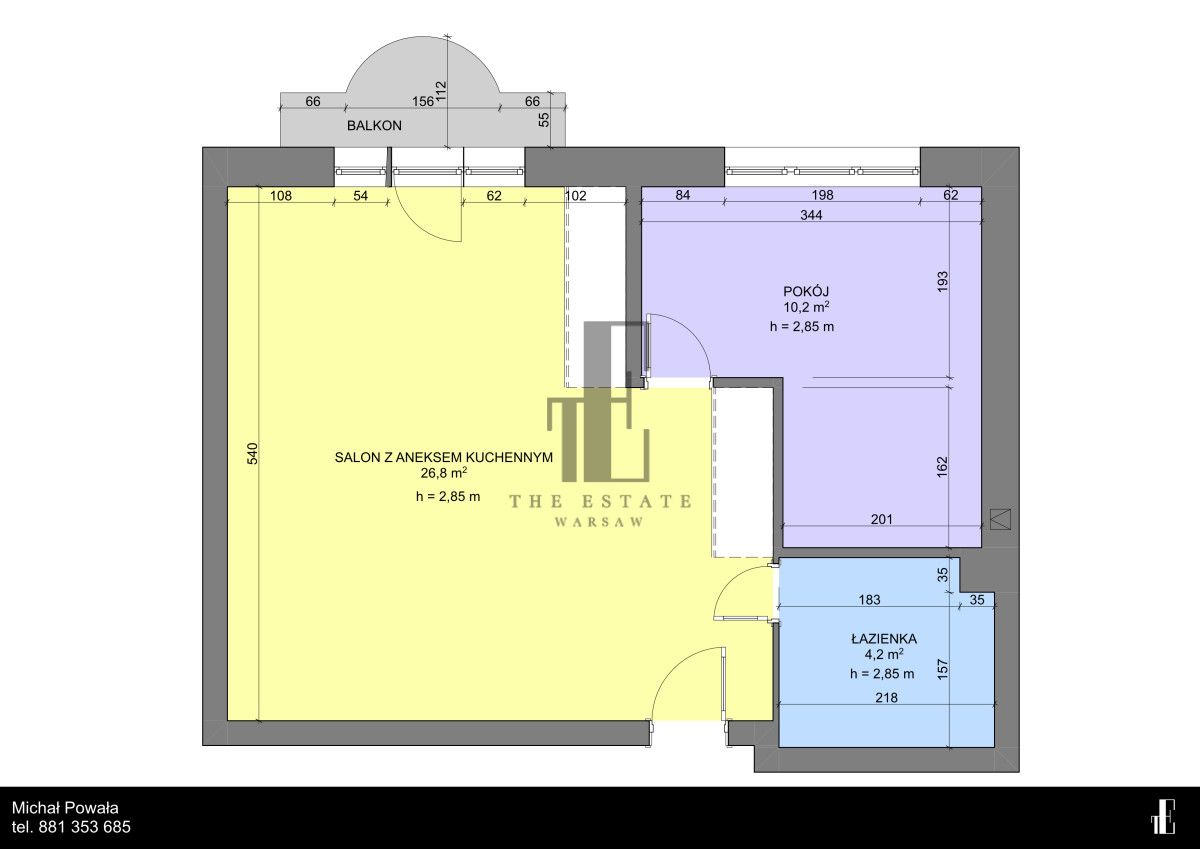 Mieszkanie 2-pokojowe Warszawa Żoliborz, ul. Stanisława Wyspiańskiego. Zdjęcie 18