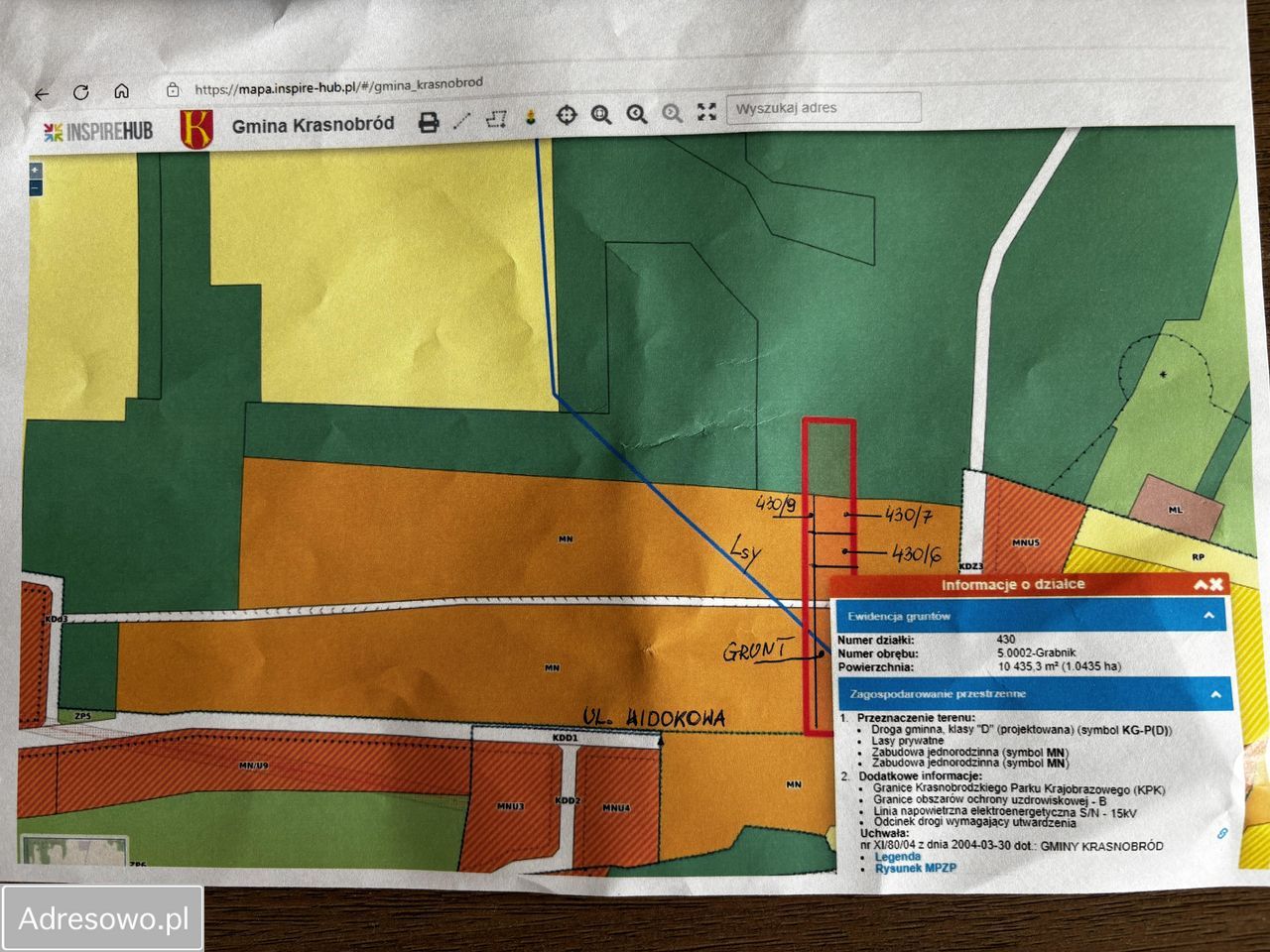 Działka Krasnobród. Zdjęcie 4