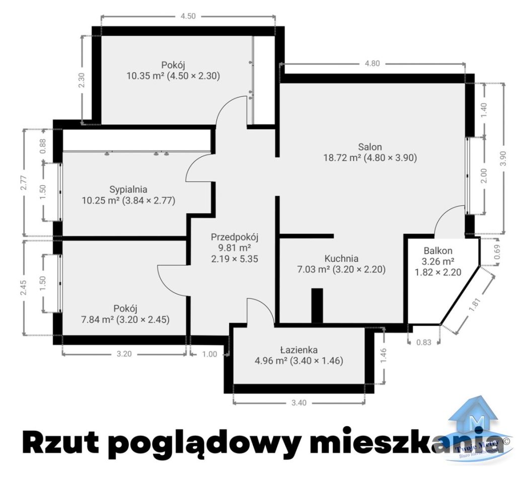 Mieszkanie 4-pokojowe Włocławek Zazamcze. Zdjęcie 20