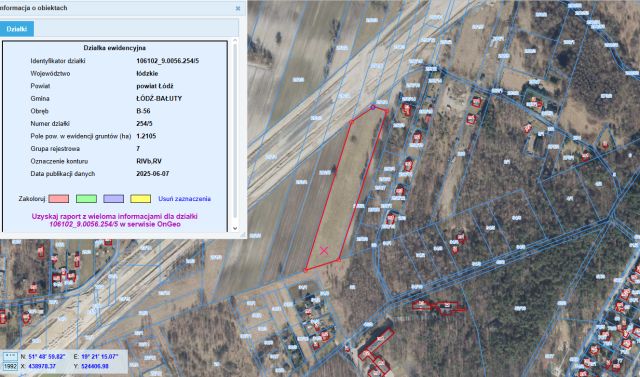 Działka rolna Łódź Bałuty, ul. Spadkowa. Zdjęcie 2