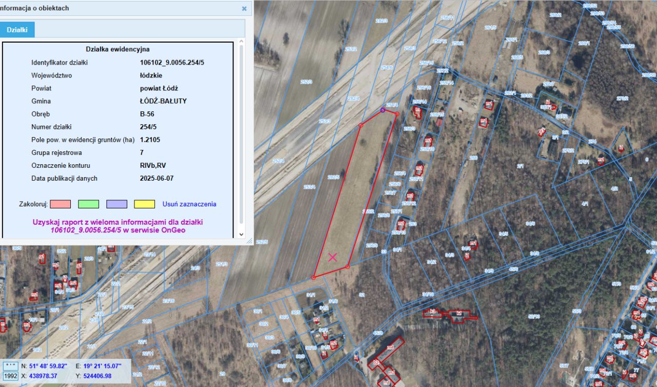 Działka rolna Łódź Bałuty, ul. Spadkowa. Zdjęcie 2