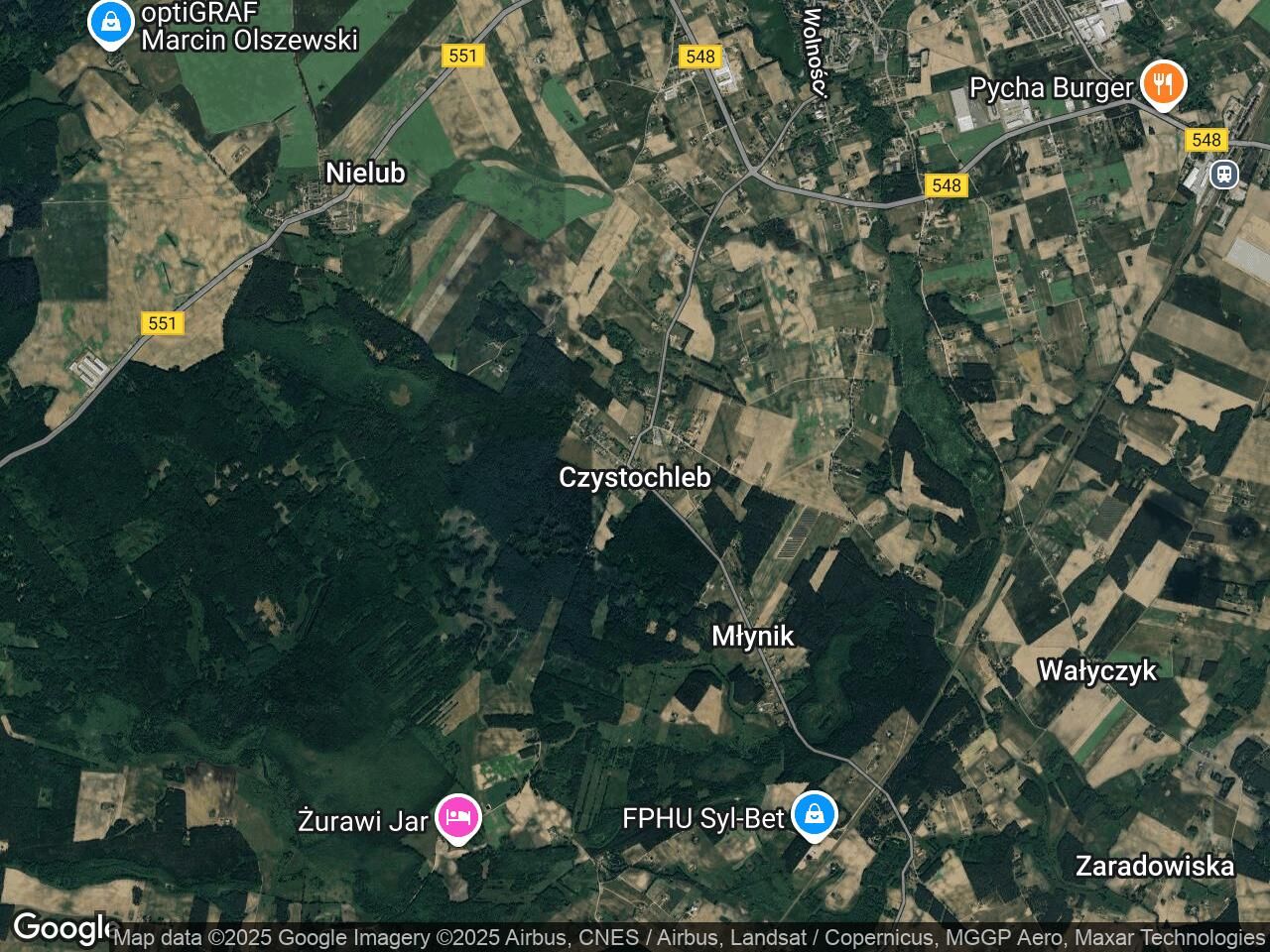 Działka leśna Czystochleb