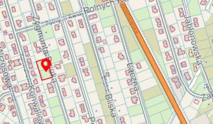 Działka budowlana Jabłonna, ul. Zygmunta Bziuka