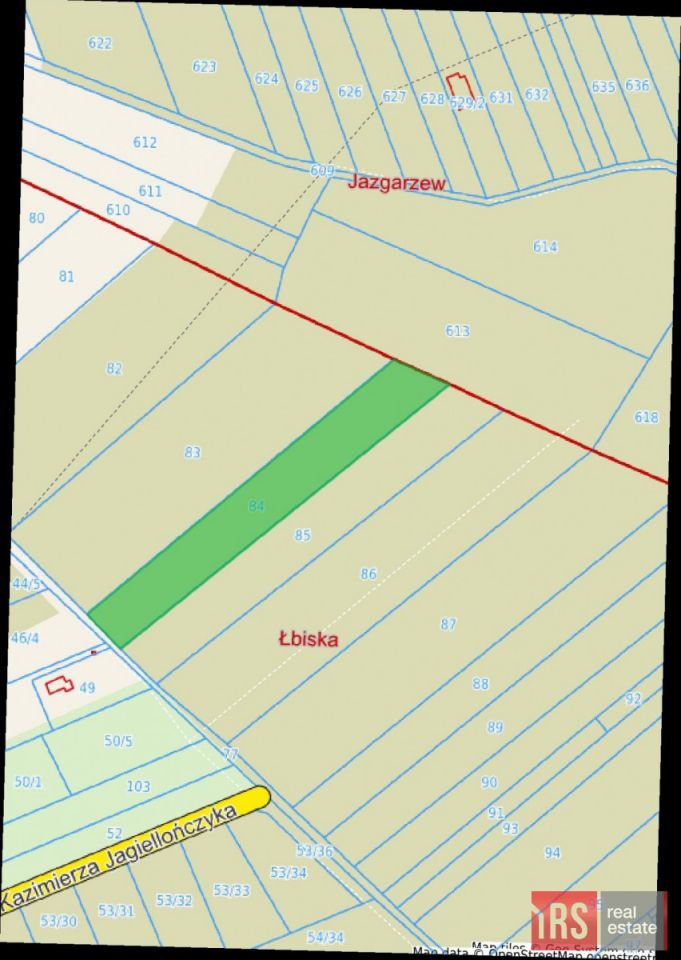 Działka leśna Łbiska, ul. Kazimierza Jagiellończyka