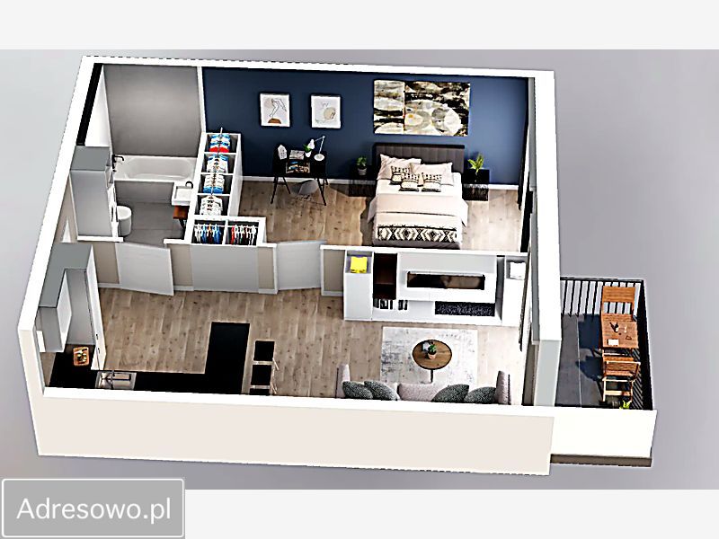 Mieszkanie 2-pokojowe Kraków Podgórze, ul. Tadeusza Śliwiaka. Zdjęcie 6