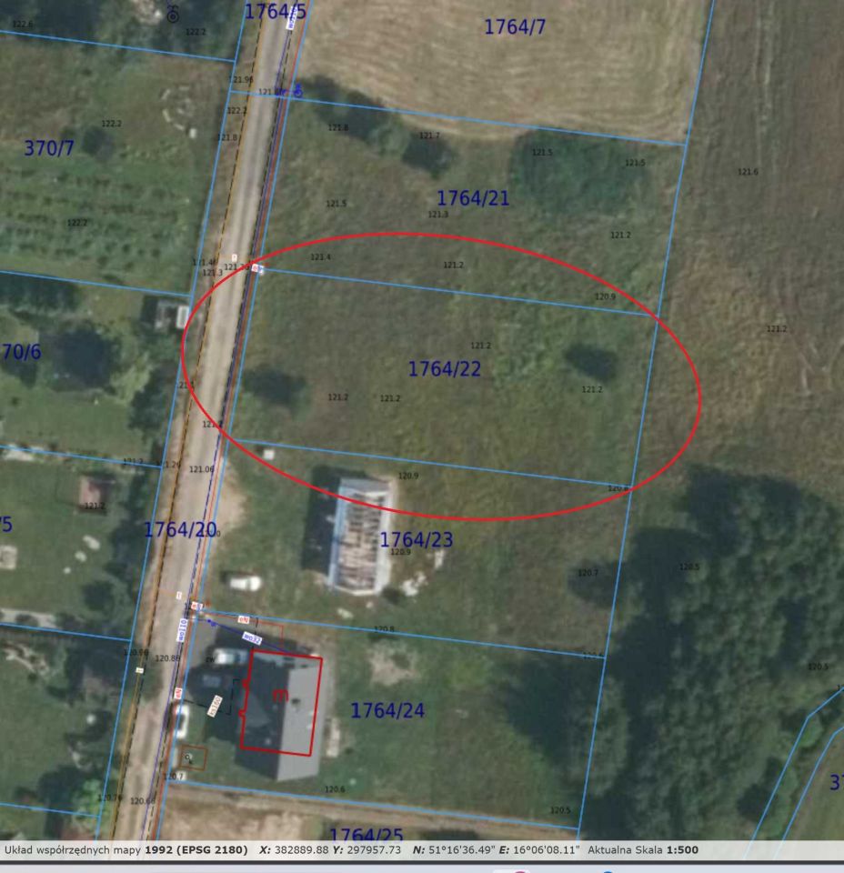 Działka budowlana Grzymalin. Zdjęcie 1