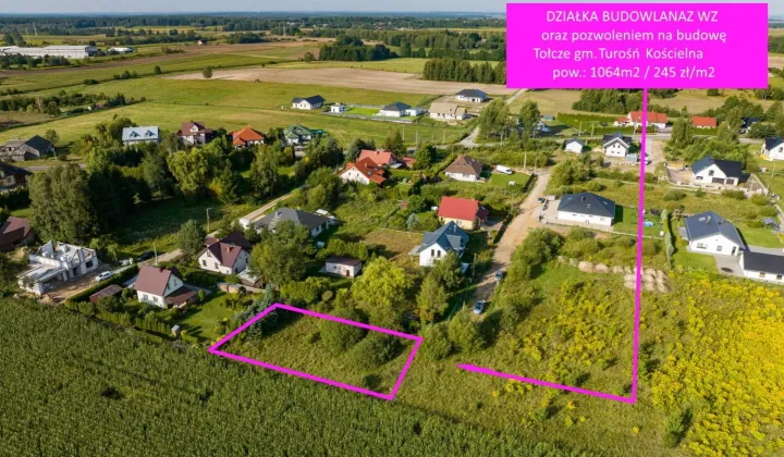 Działka budowlana Tołcze