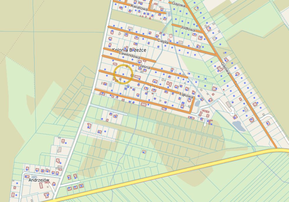 Działka budowlana Kolonia Brzeźce, ul. Łąkowa. Zdjęcie 5