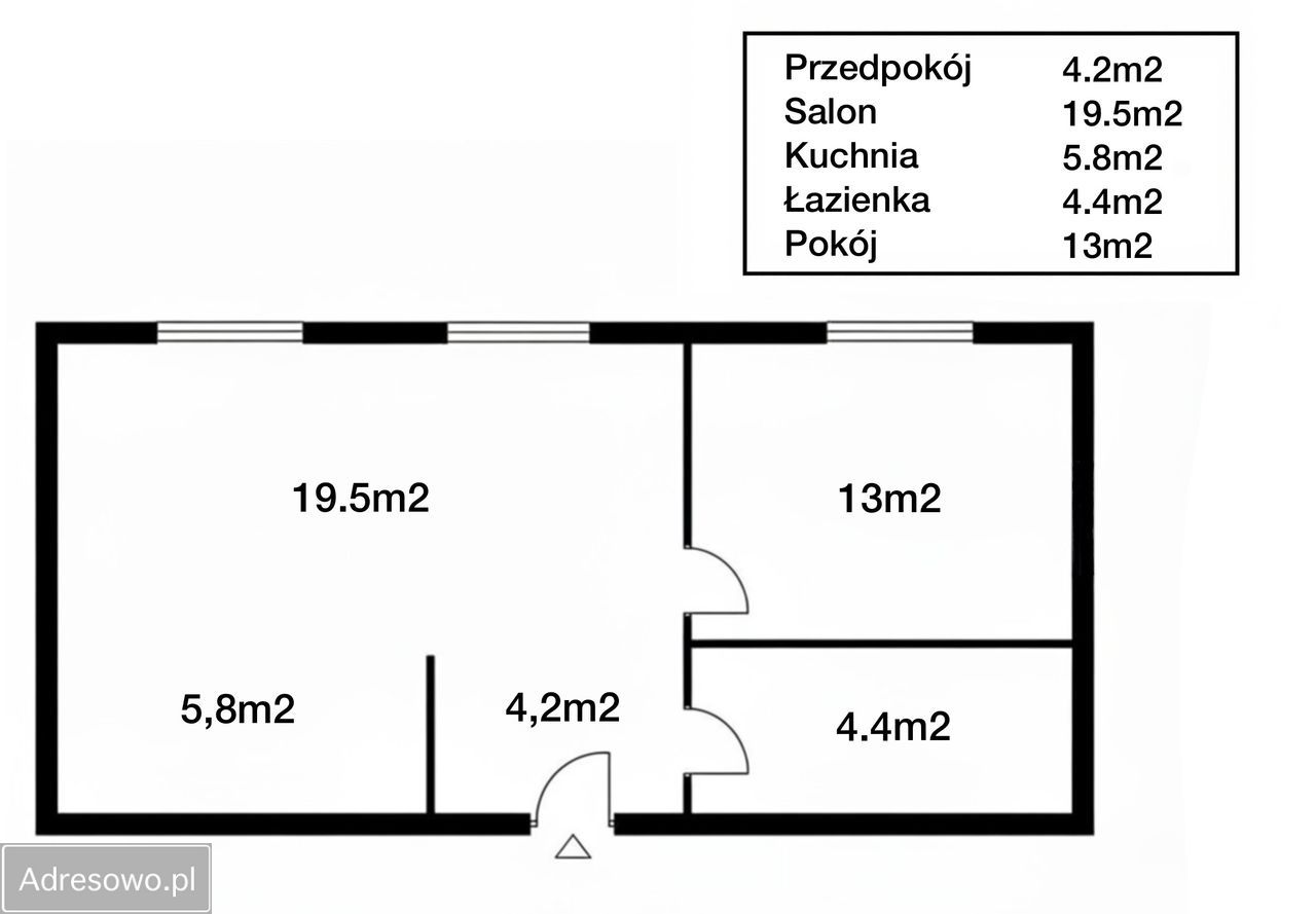 Mieszkanie 2-pokojowe Głogów Stare Miasto, ul. Długa. Zdjęcie 2