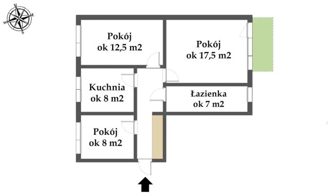 Mieszkanie 3-pokojowe Grudziądz Rządz, ul. Jana III Sobieskiego. Zdjęcie 20
