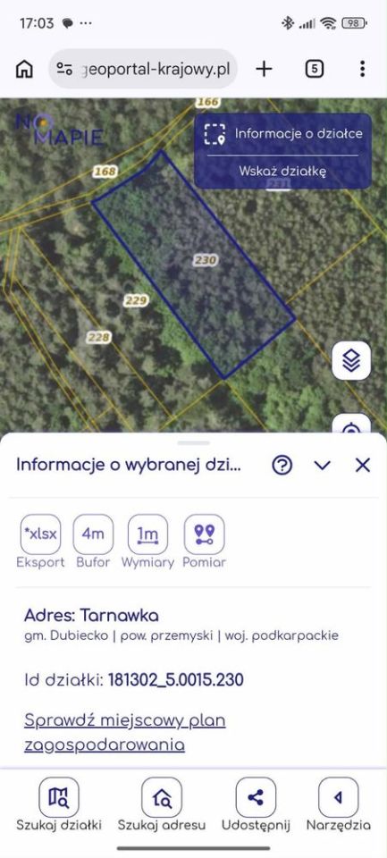Działka budowlana Tarnawka. Zdjęcie 7