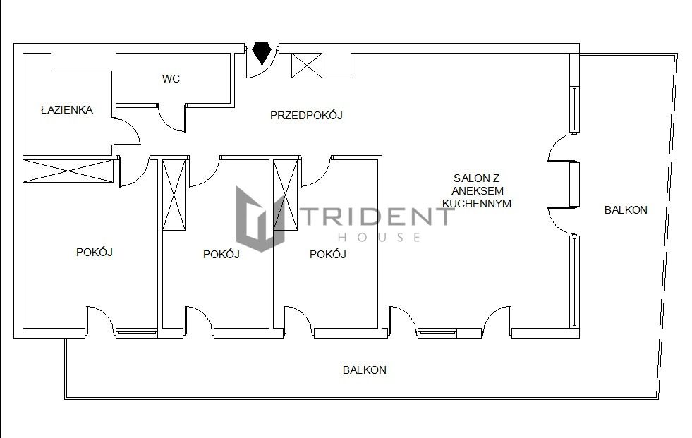 Mieszkanie 4-pokojowe Piaseczno, Olimpijska. Zdjęcie 2