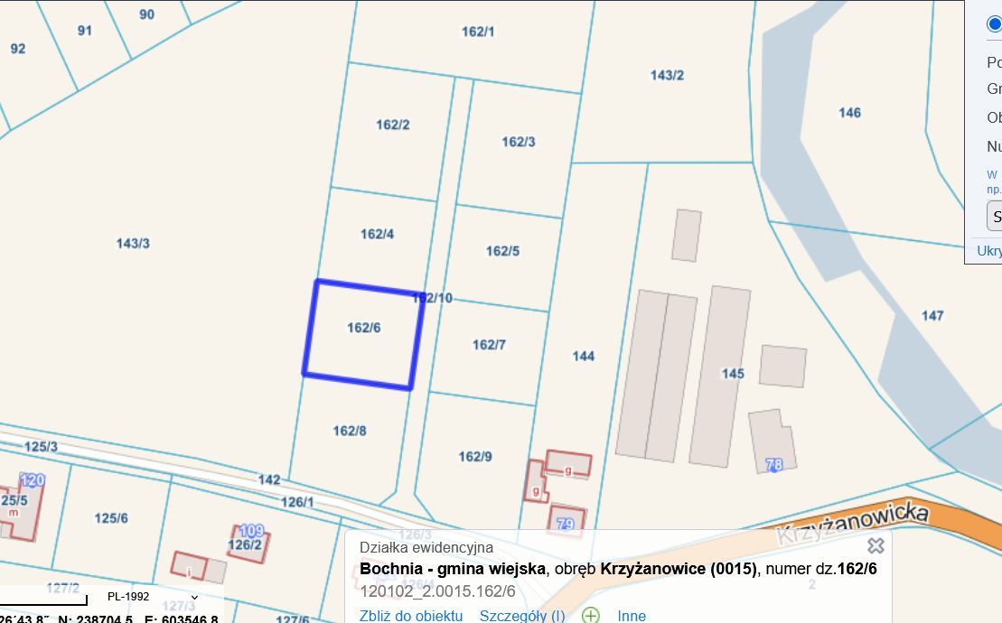 Działka budowlana Krzyżanowice Pod Kościołem. Zdjęcie 9
