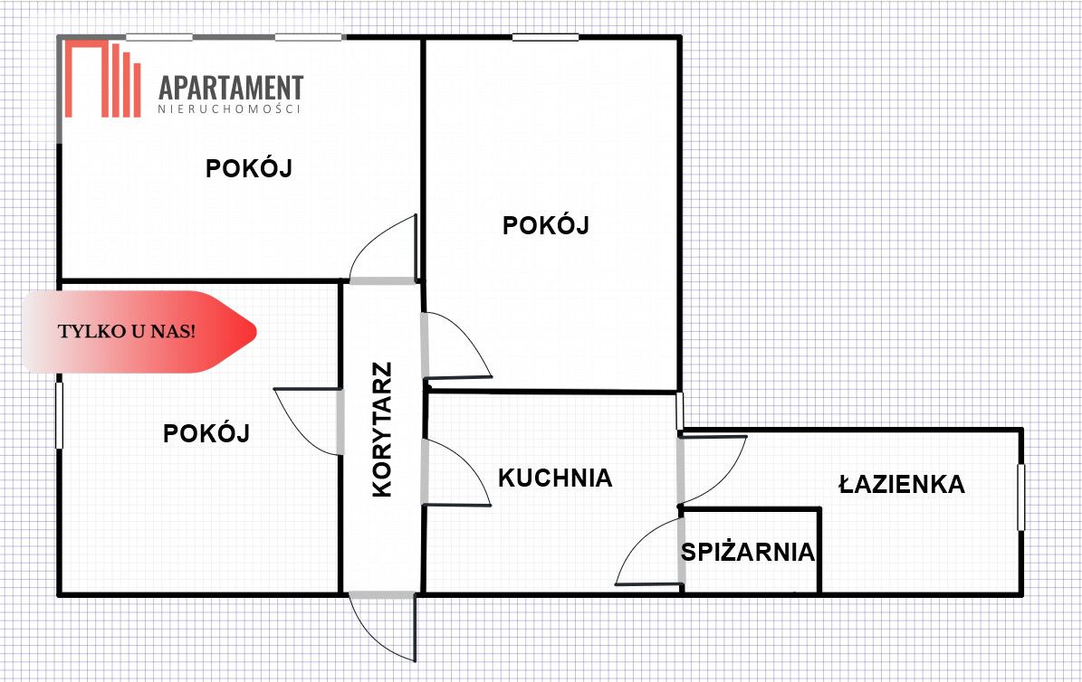 Mieszkanie 3-pokojowe Miastko. Zdjęcie 15