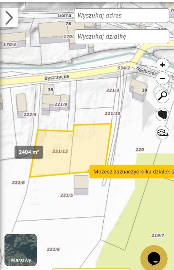 Działka budowlana Stara Bystrzyca. Zdjęcie 3