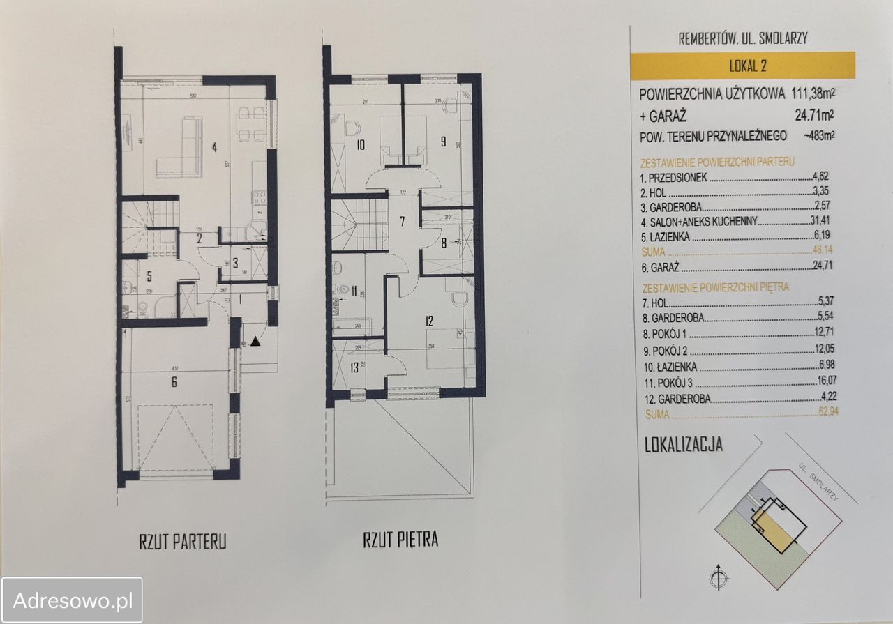 bliźniak, 4 pokoje Warszawa Rembertów. Zdjęcie 9