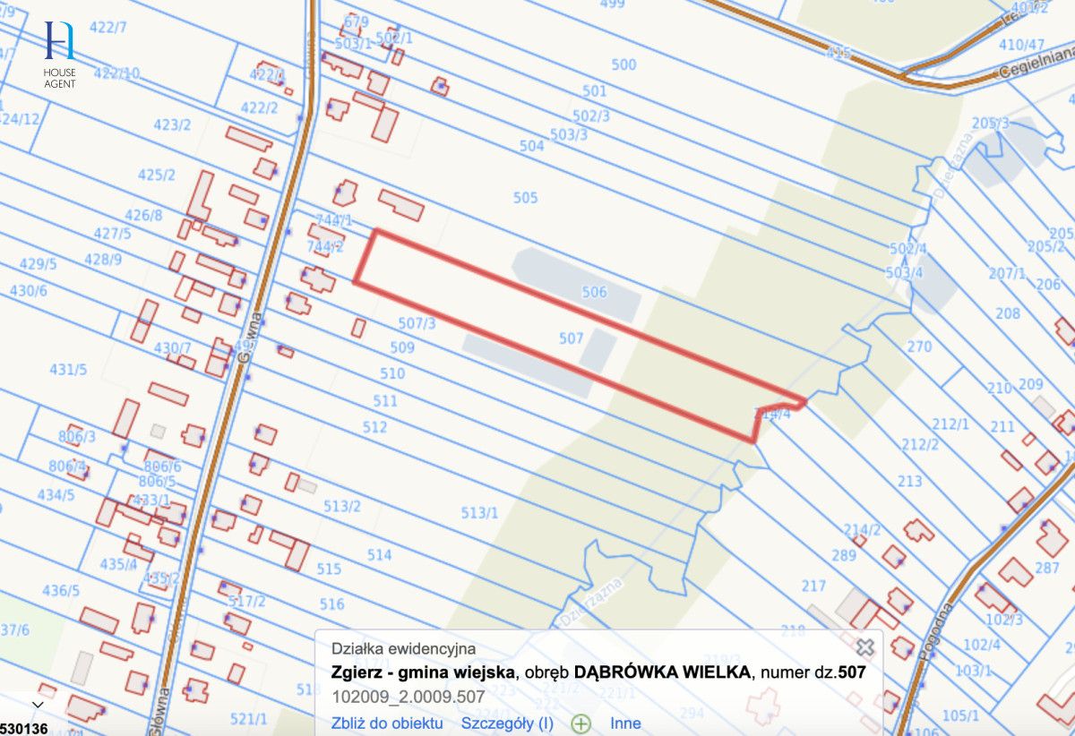 Działka budowlana Dąbrówka Wielka, ul. Główna. Zdjęcie 7