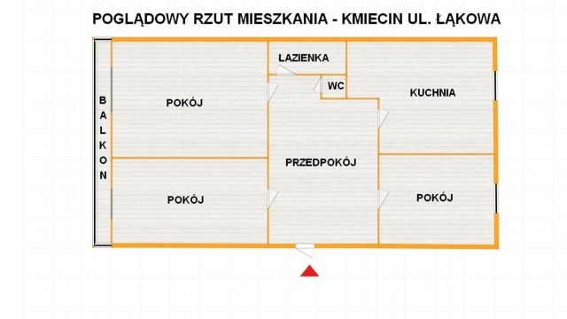 Mieszkanie 3-pokojowe Kmiecin, ul. Łąkowa. Zdjęcie 10
