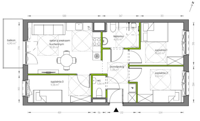 Mieszkanie 4-pokojowe Kraków Płaszów, ul. Myśliwska. Zdjęcie 25