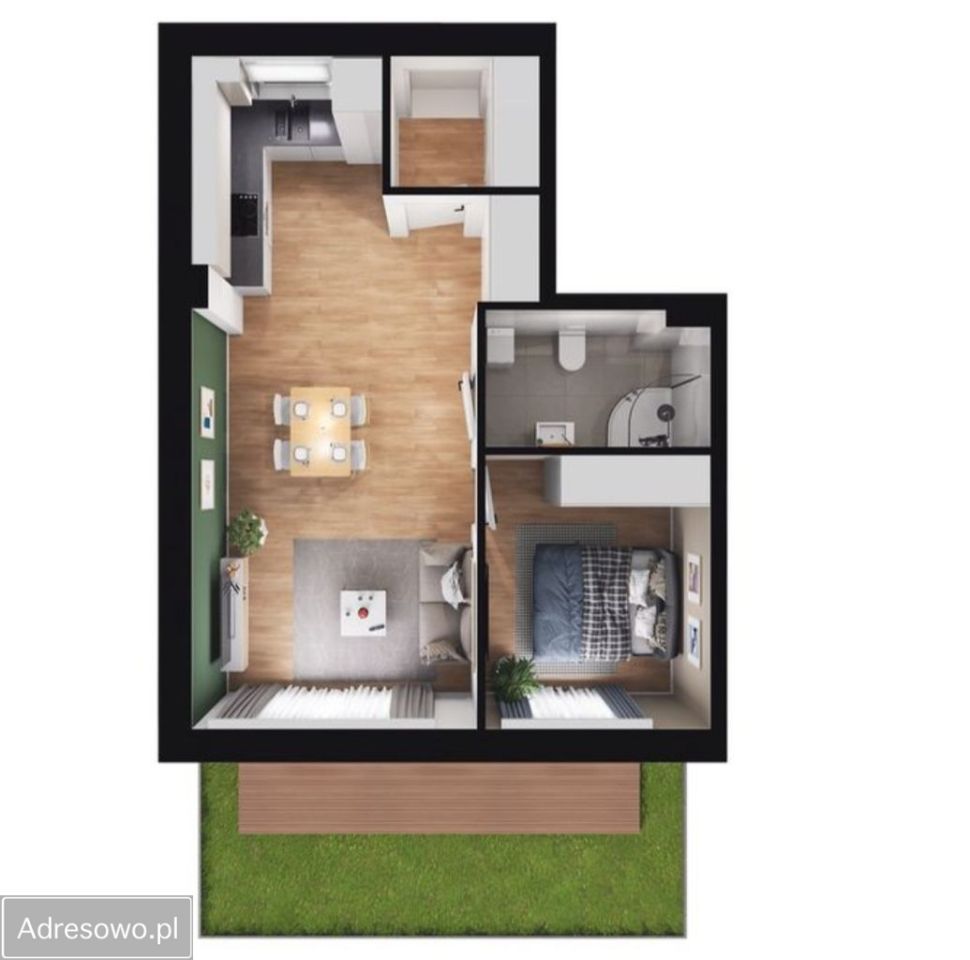 Mieszkanie 2-pokojowe Gwiazdowo. Zdjęcie 3