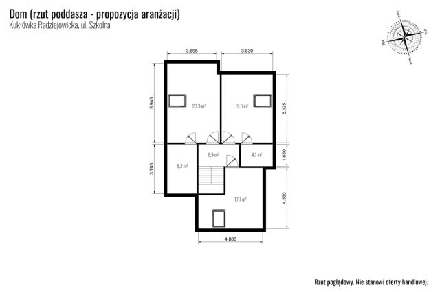 dom wolnostojący, 4 pokoje Kuklówka Radziejowicka, ul. Szkolna. Zdjęcie 7