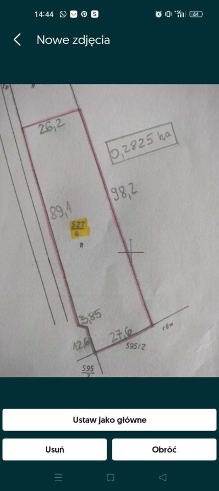 Działka budowlana Nowe Żabno. Zdjęcie 4