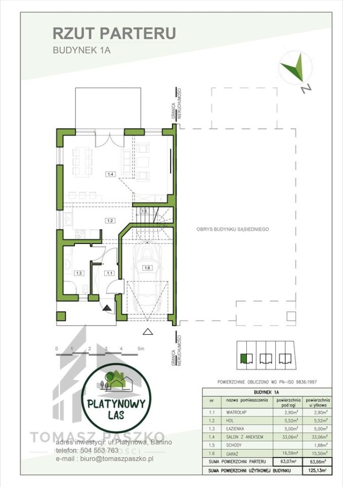 bliźniak, 5 pokoi Banino, ul. Platynowa. Zdjęcie 7