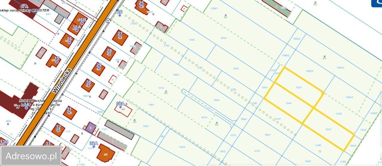 Działka budowlana Pniewy, ul. Wroniecka. Zdjęcie 3