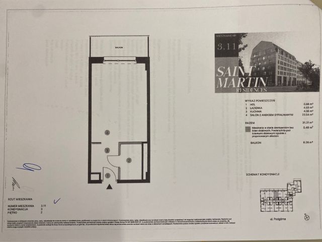 Mieszkanie 1-pokojowe Poznań Centrum, Podgórna 7. Zdjęcie 16