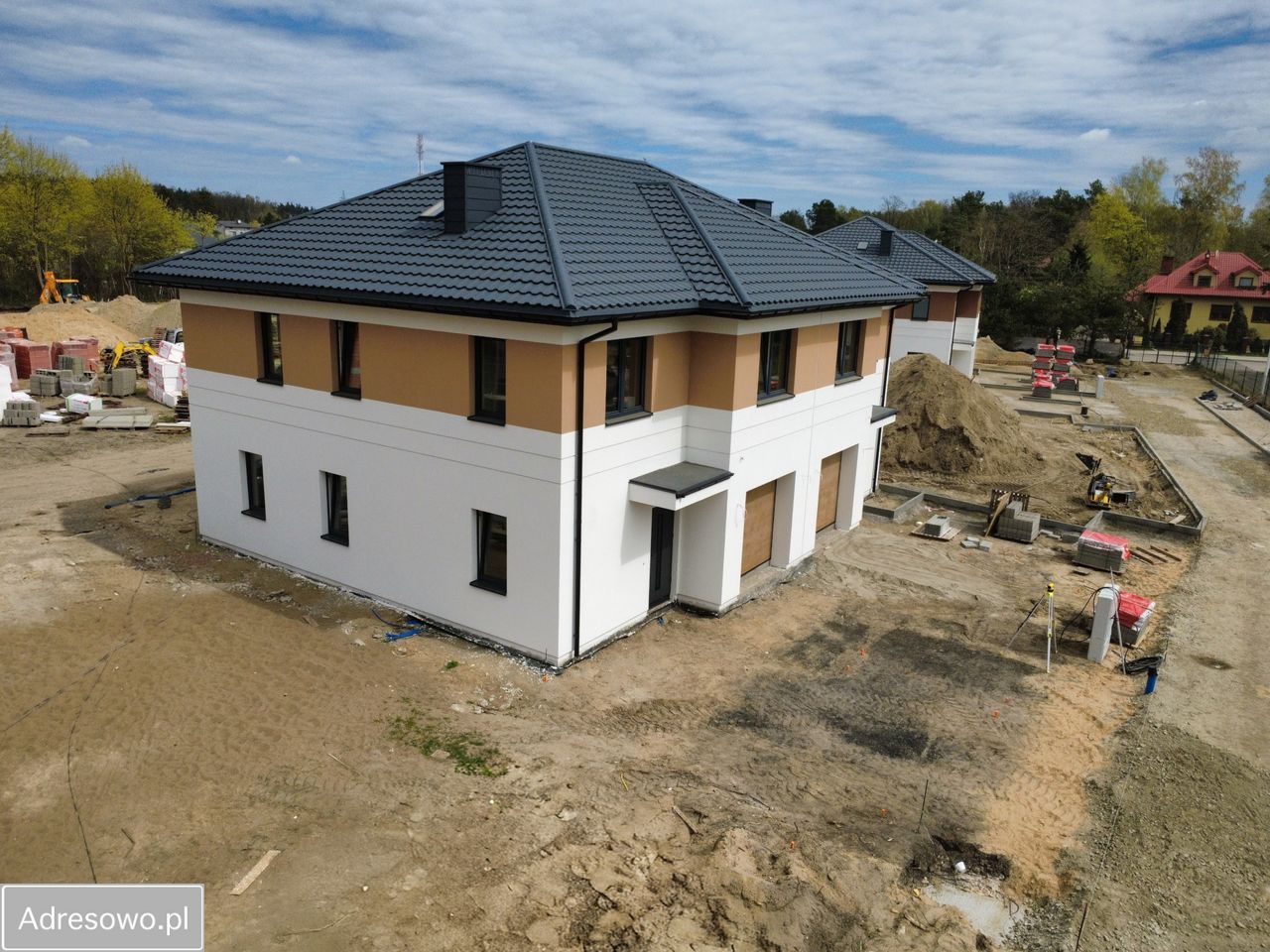 bliźniak, 5 pokoi Łask Kolumna, ul. Sportowa. Zdjęcie 2