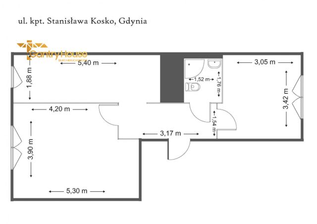 Mieszkanie 2-pokojowe Gdynia Obłuże, ul. Stanisława Kosko. Zdjęcie 16