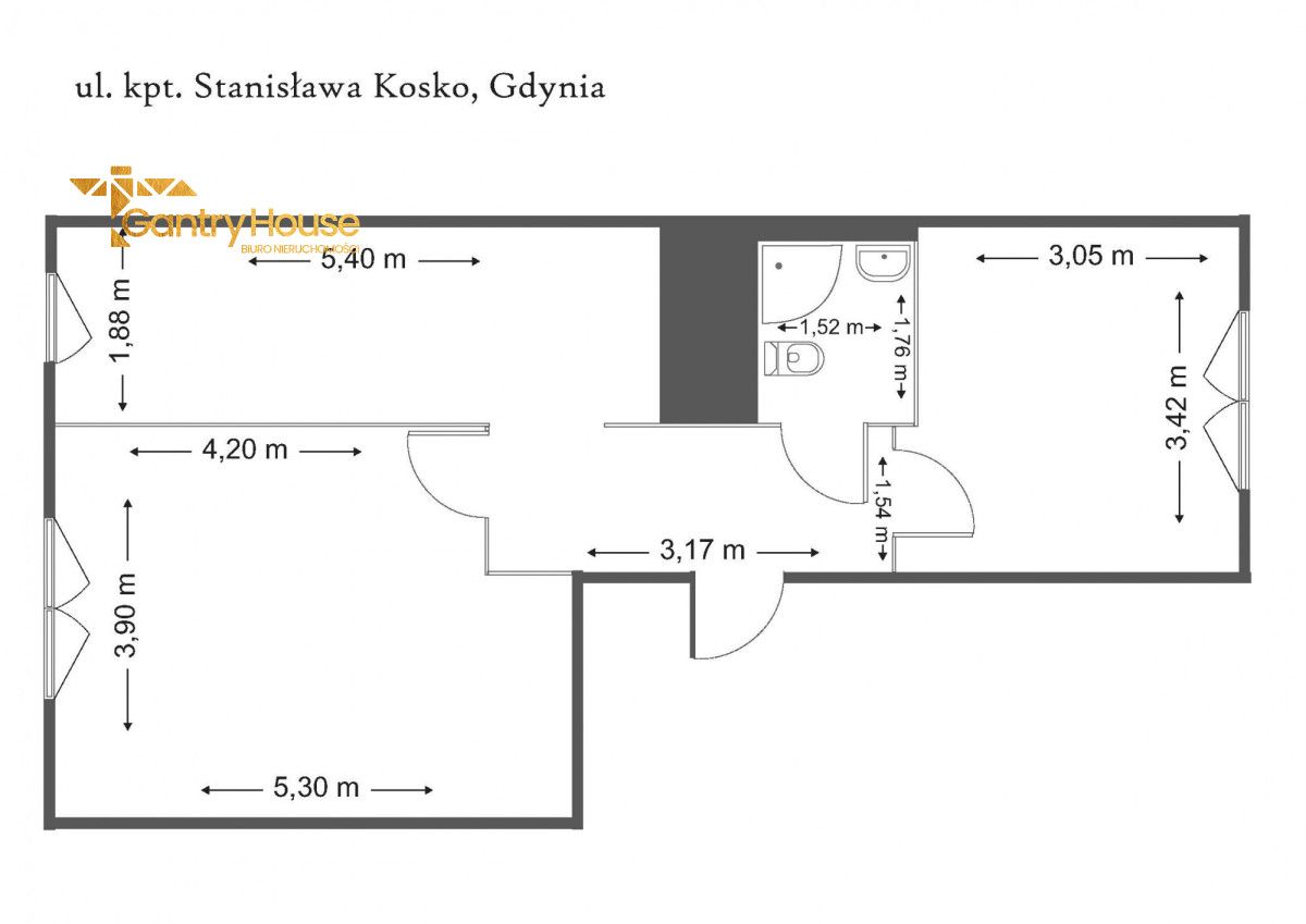 Mieszkanie 2-pokojowe Gdynia Obłuże, ul. Stanisława Kosko. Zdjęcie 16