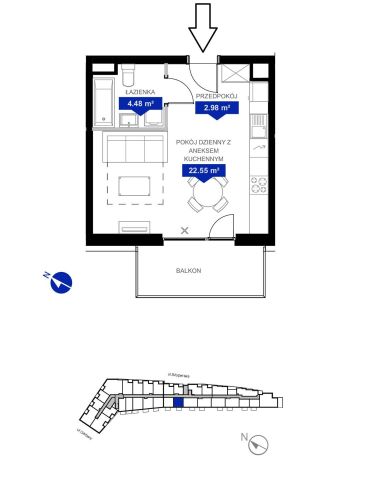 Mieszkanie 1-pokojowe Poznań Garbary, ul. Garbary. Zdjęcie 9