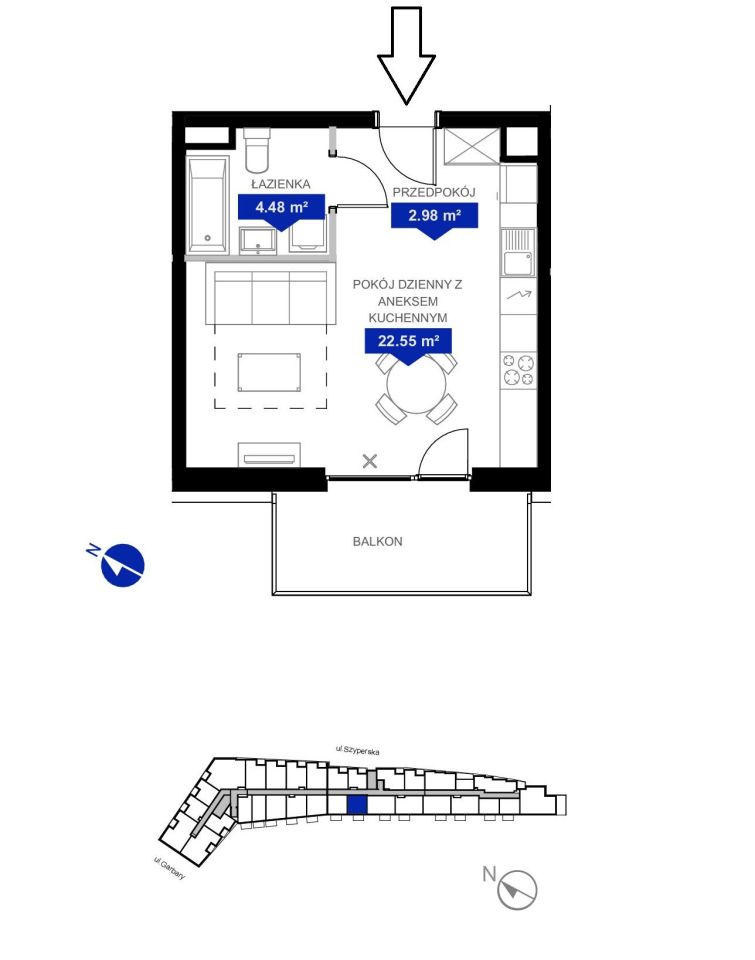 Mieszkanie 1-pokojowe Poznań Garbary, ul. Garbary. Zdjęcie 9