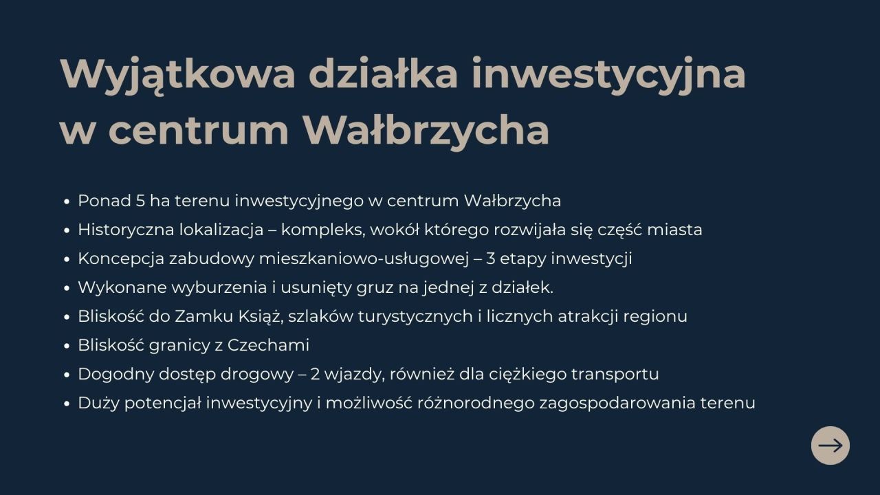 Działka inwestycyjna Wałbrzych Śródmieście, ul. Bolesława Limanowskiego. Zdjęcie 2