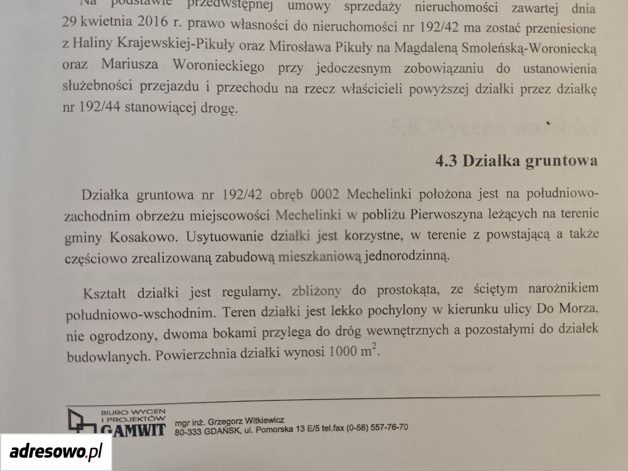 Działka budowlana Mechelinki, ul. Zatokowa. Zdjęcie 7