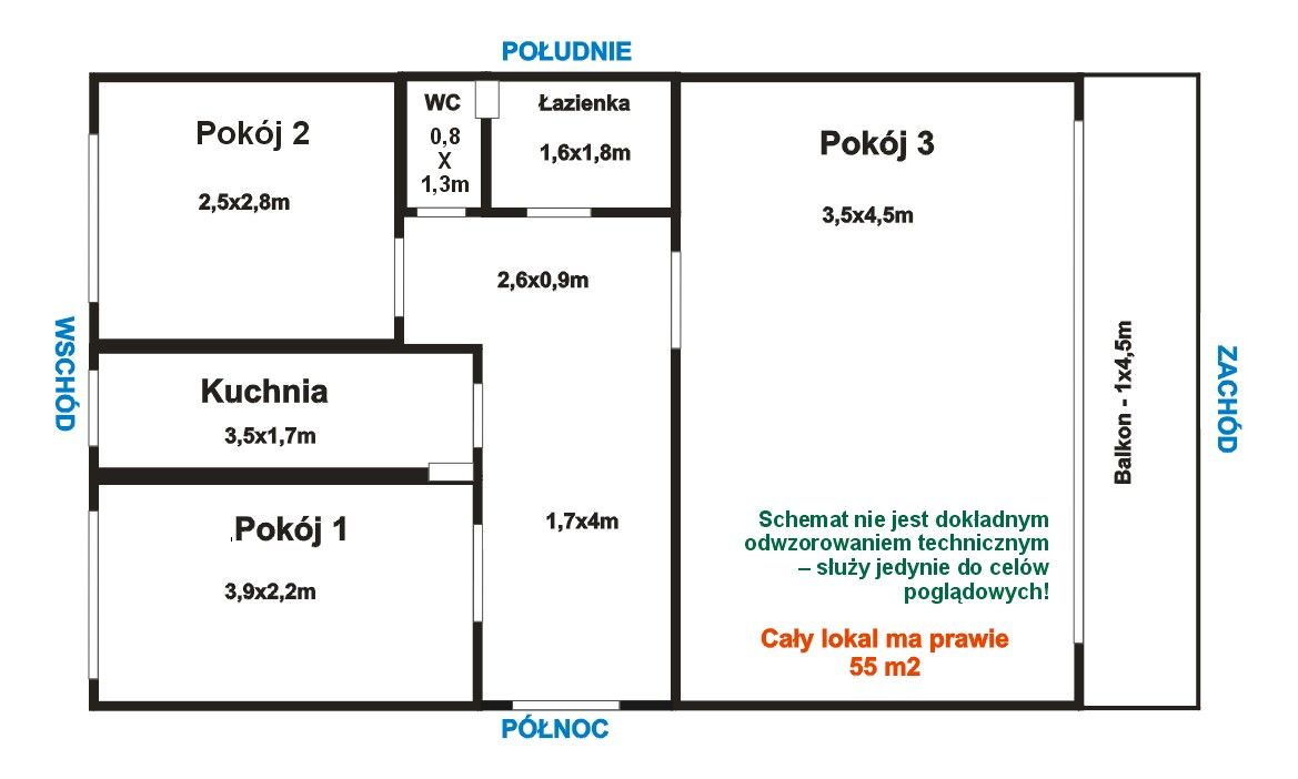 Mieszkanie 3-pokojowe Radom Śródmieście, ul. Andrzeja Struga. Zdjęcie 8