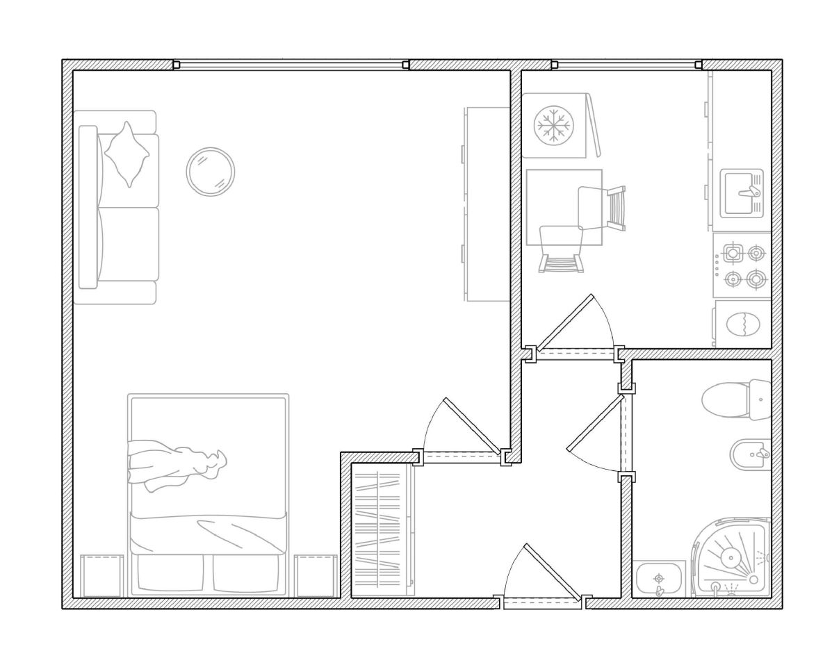 Mieszkanie 1-pokojowe Krosno, ul. Naftowa. Zdjęcie 5
