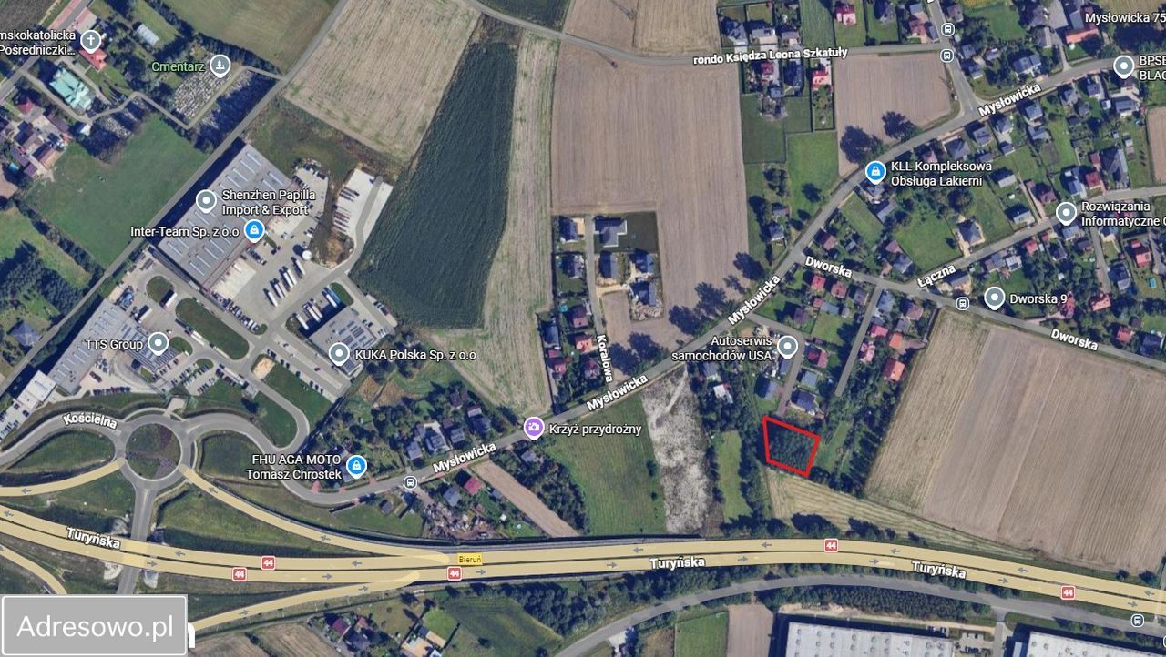 Działka budowlana Tychy Jaroszowice, ul. Mysłowicka. Zdjęcie 3