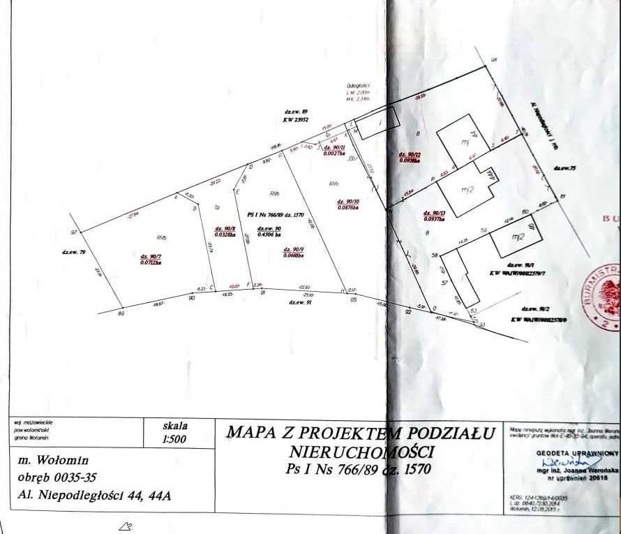 Działka budowlana Wołomin, al. Aleja Niepodległości. Zdjęcie 2