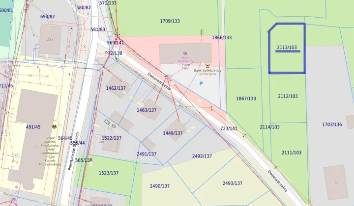 Działka budowlana Czarków, ul. Doświadczalna