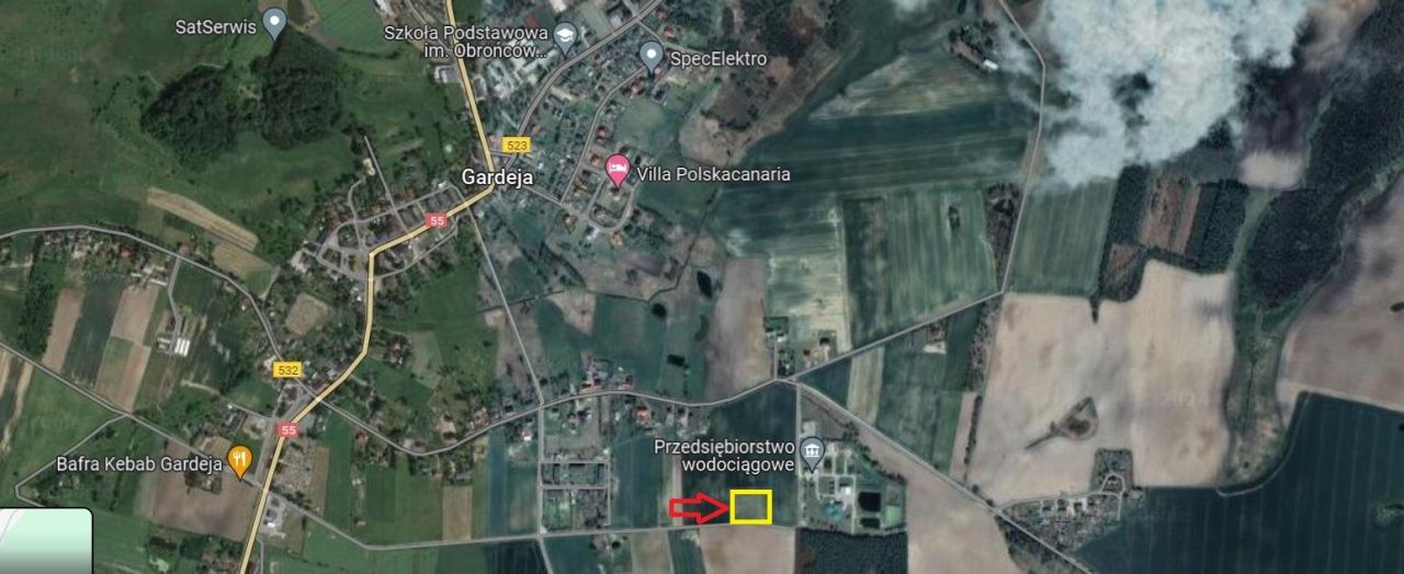 Działka budowlana Gardeja, ul. Kwiatowa