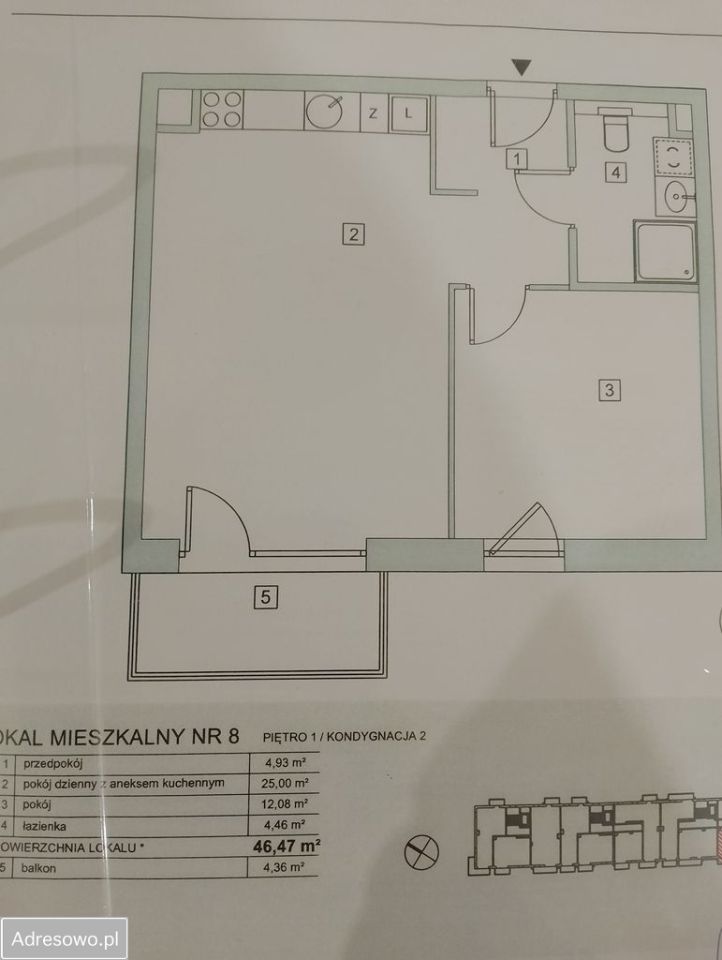 Mieszkanie 2-pokojowe Gdańsk Letnica. Zdjęcie 5