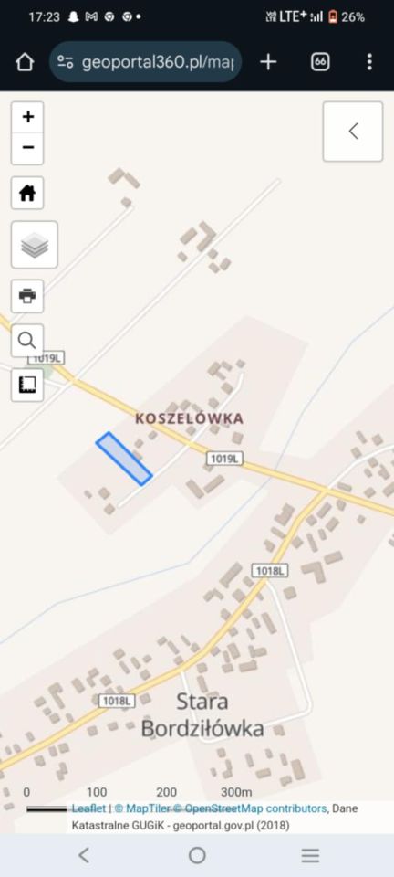 Działka budowlana Stara Bordziłówka Koszelówka