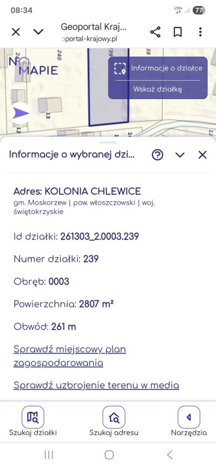 Działka budowlana Chlewice. Zdjęcie 4