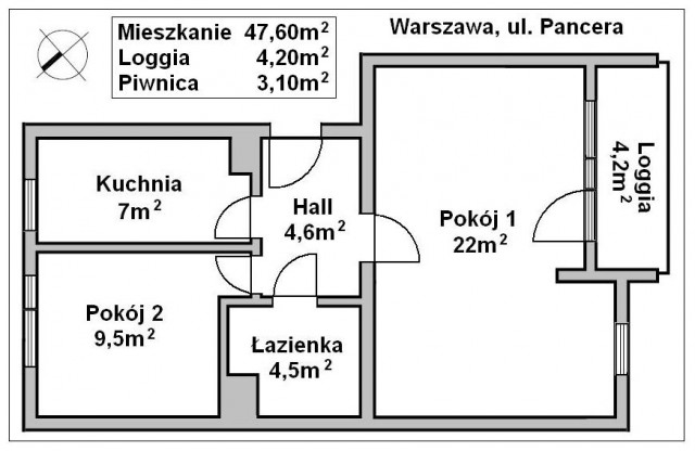 Mieszkanie 2-pokojowe Warszawa Białołęka, ul. Feliksa Pancera. Zdjęcie 1
