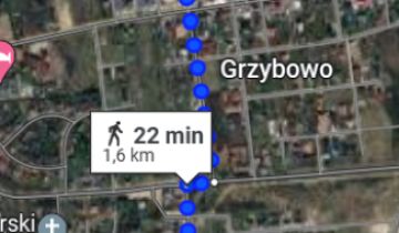 Działka inwestycyjna Grzybowo, ul. Szkolna