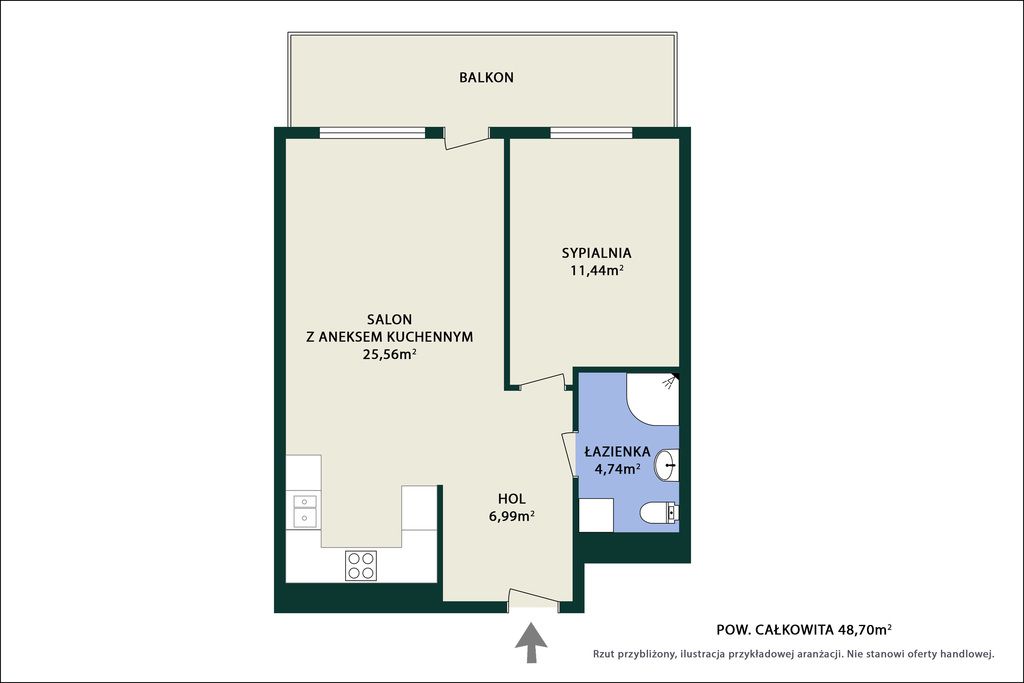 Mieszkanie 2-pokojowe Warszawa Ursus, ul. Józefa Chełmońskiego. Zdjęcie 32