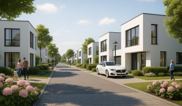 dom szeregowy, 4 pokoje Łazy